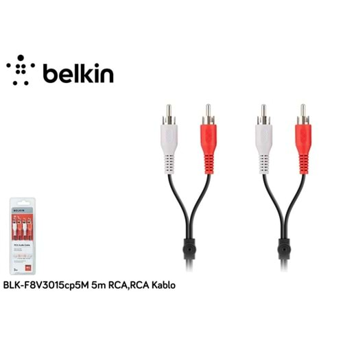 Belkin BLK-F8V3015cp5M 5m RCA,RCA Kablo