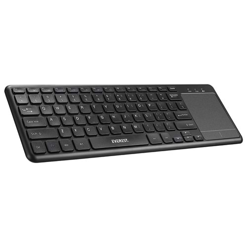 Everest EKW-155 Siyah ToucPad Mouse US Layout + Kablosuz Klavye