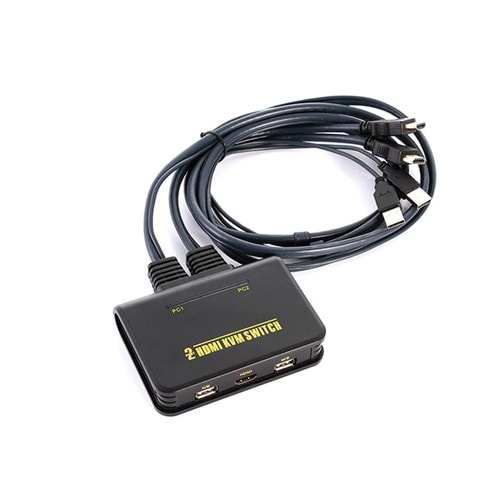 S-link SL-2702HKW 2li HDMI 1.8m Kablolu Otomatik HDMI KVM Switch