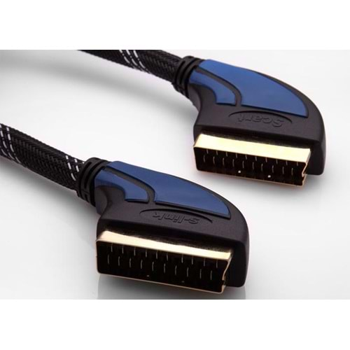 S-link SLX-937 SCART 5m Gold+Kılıflı Kablo