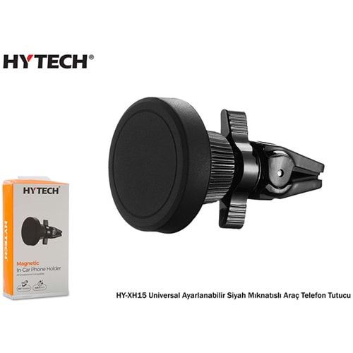 HYTECH HY-XH15 Universal Ayarlanabilir Siyah Mıknatıslı Araç Telefon Tutucu