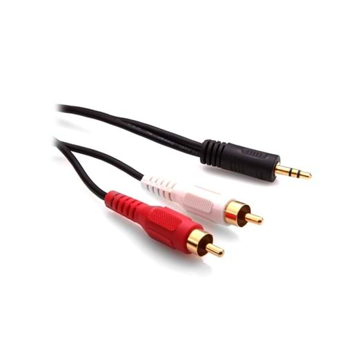 S-link SLX-857 1.5m 3.5mm/M To 2*RCA/M Ses Kablosu