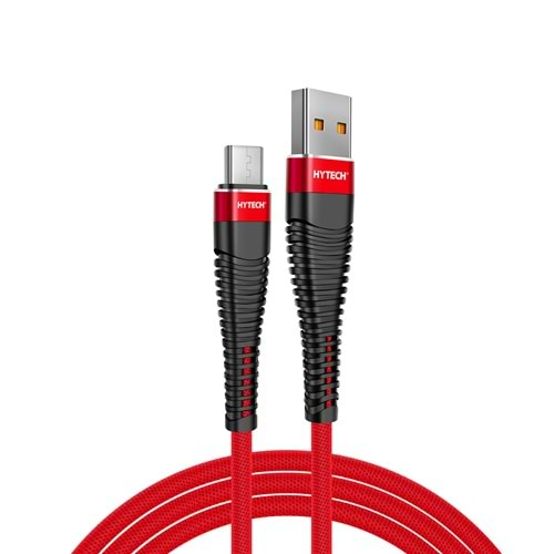 Hytech HY-X225 3A Micro Usb 1m Kırmızı Data + Sarj Kablosu