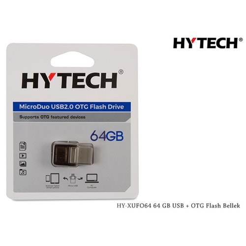 HYTECH HY-XUFO64 64 GB USB + MICRO OTG Flash Bellek Flash Bellek