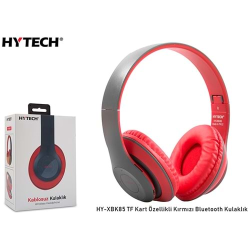 Hytech HY-XBK85 Kırmızı TF Kart Özellikli Bluetooth Kulaklık