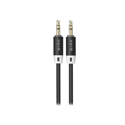 S-link SL-SP70 1m Siyah 3.5mm Stereo Ses Kablosu