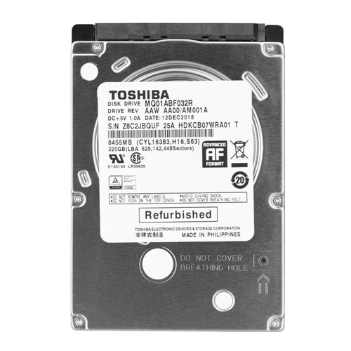 Toshiba MQ01ABF032R 320GB 5400 RPM 8Mb 2.5 6GB/s SATA HDD