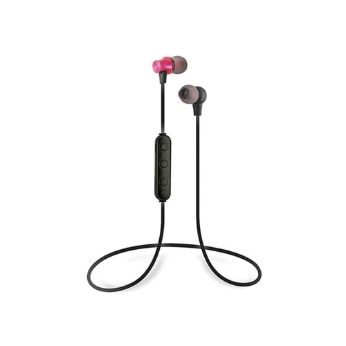 S-link SL-BT45 Mobil Telefon Uyumlu TF Card + Bluetooth Kulalk İçi Kırmızı Mikrofonlu Kulaklık