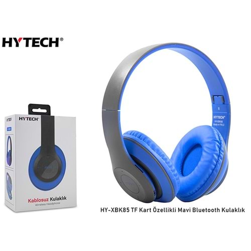 Hytech HY-XBK85 Mavi TF Kart Özellikli Bluetooth Kulaklık