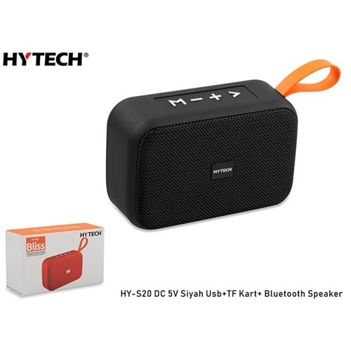 Hytech HY-S20 Siyah Usb+TF Kart DC 5V Bluetooth Speaker