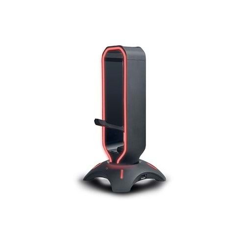 Rampage RM-H66 GUARD Siyah RGB Işıklı 2*Usb Port Kulaklık İçin Stand