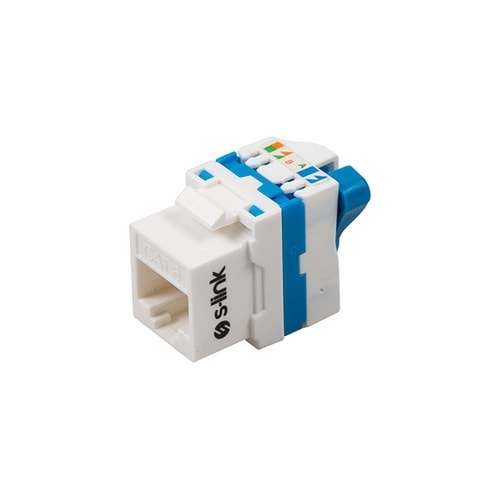 S-link SL-KS75 180 Derece UTP CAT6 Kestone Jack3U 90 Der