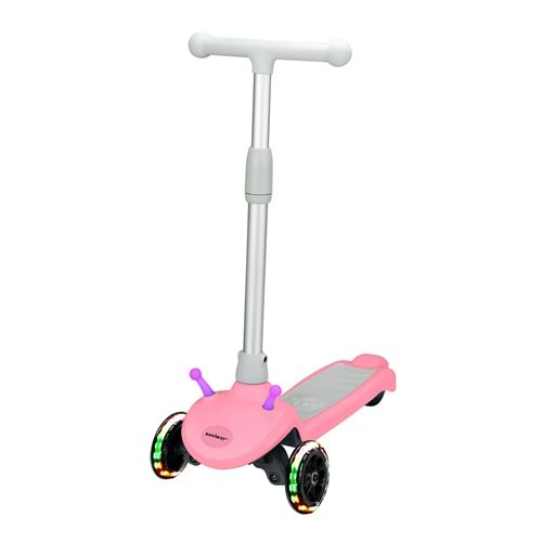 Naviway NS-05 Pembe 6km/h 100w LG Bataryalı Taşınabilir Elektrikli Çocuk Scooter