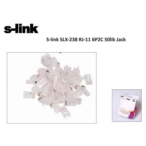 S-link SLX-238 RJ-11 6P2C 50lik Jack