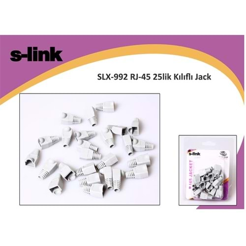 S-link SLX-992 RJ-45 25lik Kılıflı Jack