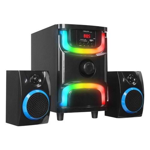 Mikado MD-96BT 2+1 40W Siyah Multimedya FM/BT/SD/USB Speaker Hoparlör