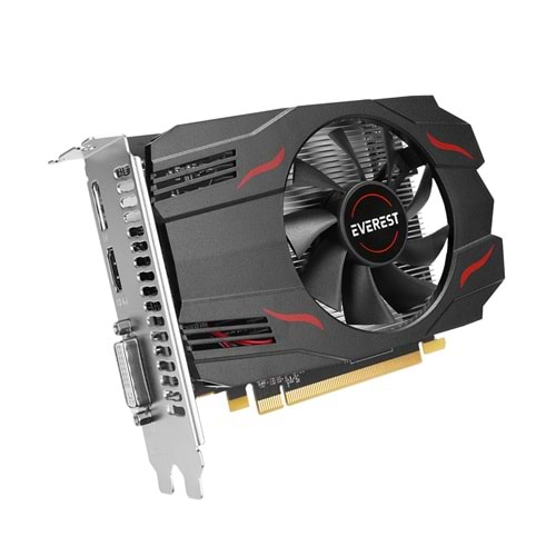 Everest ERX550-4G AMD Radeon RX550 4GB GDDR5 128Bit 1*HDMI-1*VGA-1*DVI Tek Fanlı Ekran Kartı