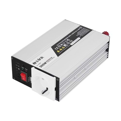 S-link SL-300W 300W DC12V-AC230V Çakmaktan Power Inverter