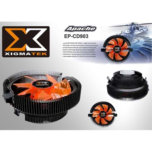 Xigmatek EP-CD903 APACHE AM2/939/LGA/1156 CPU Fan