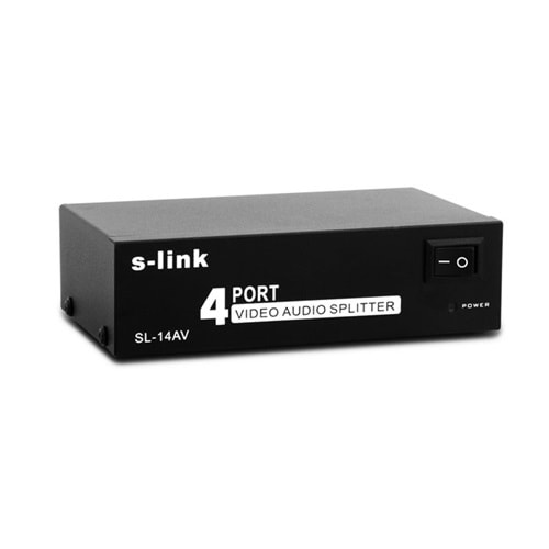 S-link SL-14AV 4Lü AV Splitter