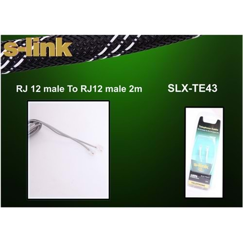 S-link SLX-TE43 2m Telefon Bilister Kablo