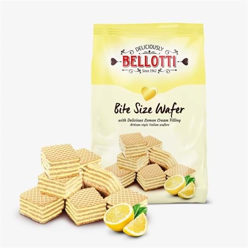 BELLOTTİ LİMON AROMALI KREMALI KÜP GOFRET12x200g