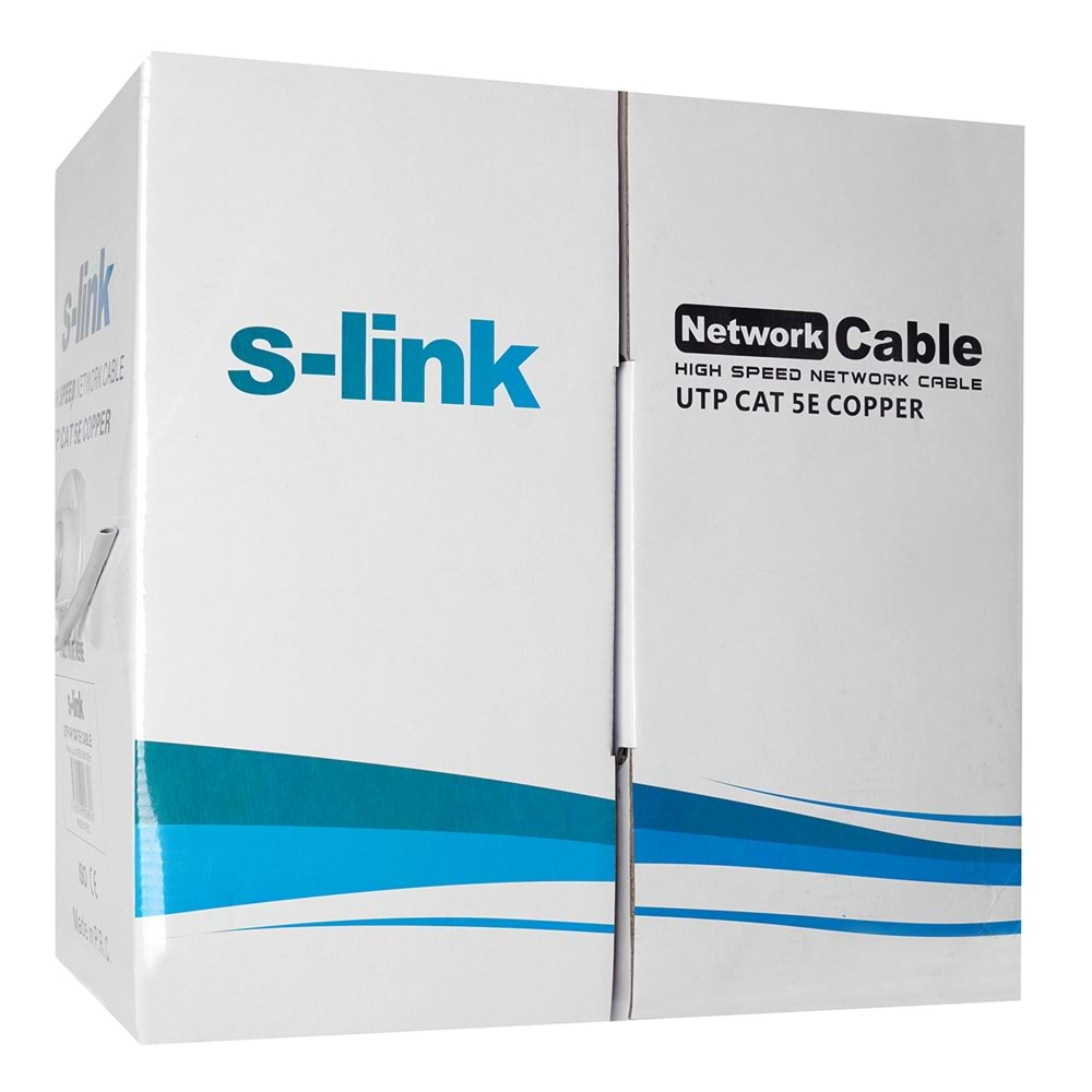 S-link SL-CAT5E05BK 305m 0.5mm 24 AWG Full Bakır UTP CAT5E Kablo