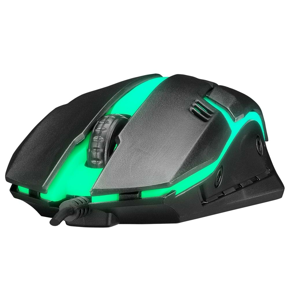 Everest SM-G62 Usb Siyah Işıklandırmalı Oyuncu Mouse