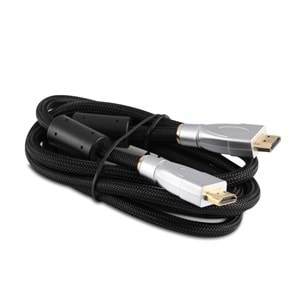 S-link SLX-M460 HDMI TO HDMI 1.8m Altın Uçlu 24K+ Metal Kon. 1.4 Ver. 3D Kablo