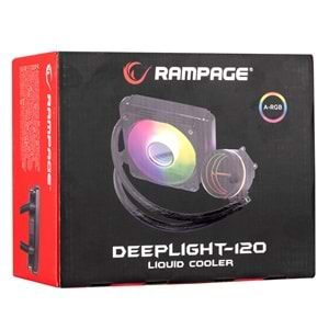 Rampage DEEPLIGHT-120 68CFM 2000RPM 12cm ARGB Fan AMD/Intel 120mm Sıvı Soğutmalı CPU Fan