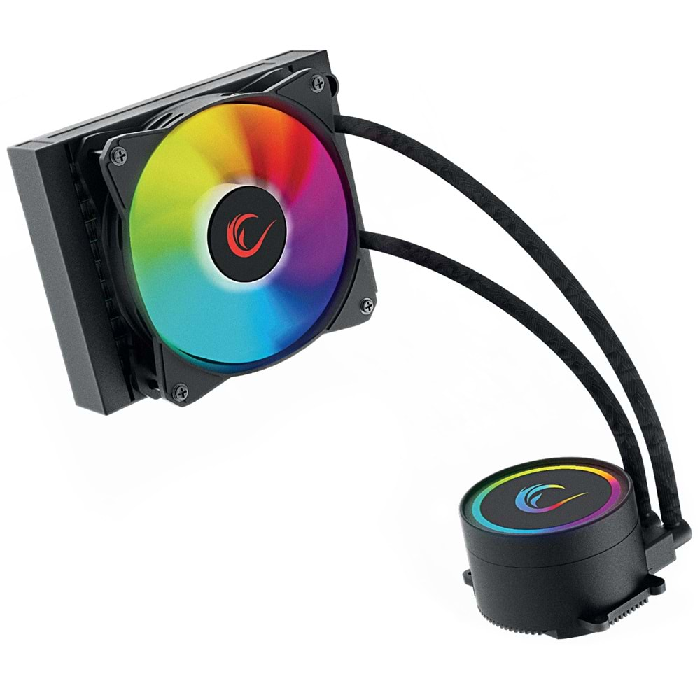 Rampage CHILY-120 72CFM 1800RPM 12cm ARGB Fan Intel/Amd 120mm Sıvı Soğutmalı CPU Fan