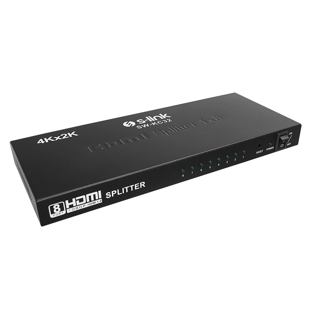 S-link SW-KC32 8 Port 4K * 2K HDMI Splitter