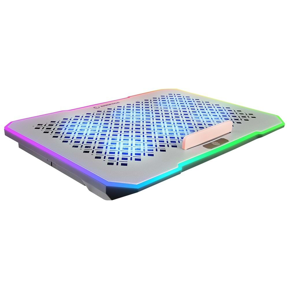 Rampage S48 FREEZ Gümüş 10 Mode RGB 70*70*10MM*6 Adet Fan 9-17 Notebook Soğutucu Stand