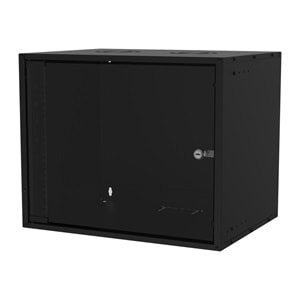 S-link SL-U9 Yeni Nesil 9U Soho Rack Kabin W 530mm D 400mm Siyah