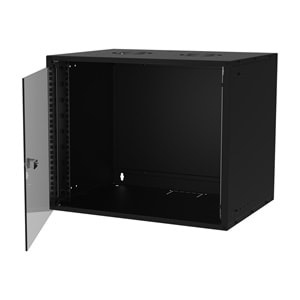 S-link SL-U9 Yeni Nesil 9U Soho Rack Kabin W 530mm D 400mm Siyah